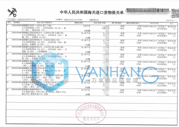 泰國(guó)寵物食品罐頭進(jìn)口清關(guān)